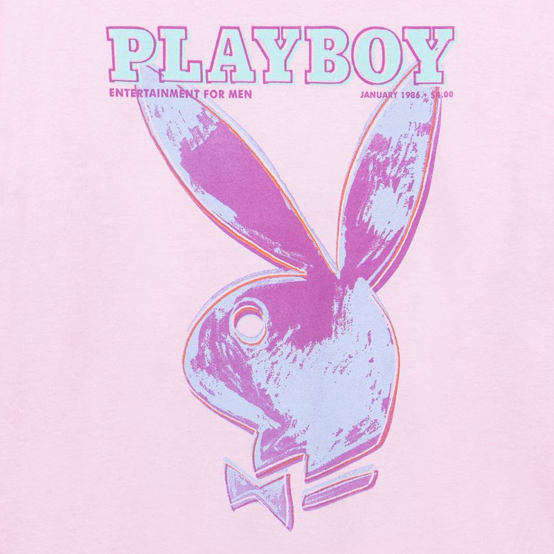 Camisas Playboy January 1986 Andy Warhol Cover Long Sleeve Masculino Rosa | YLTSB8376