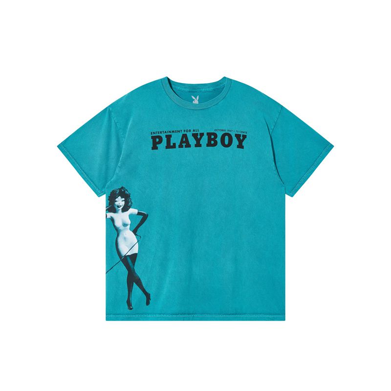 Camisas Playboy October 1967 Washed Masculino Verdes | CFISW2703