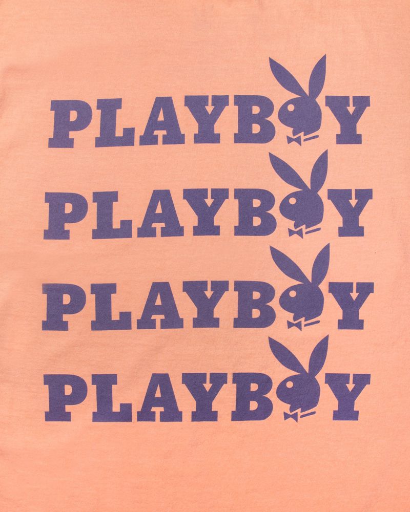 Camisas Playboy Peach Graphic Masculino Rosa Roxo | TWIDX7635