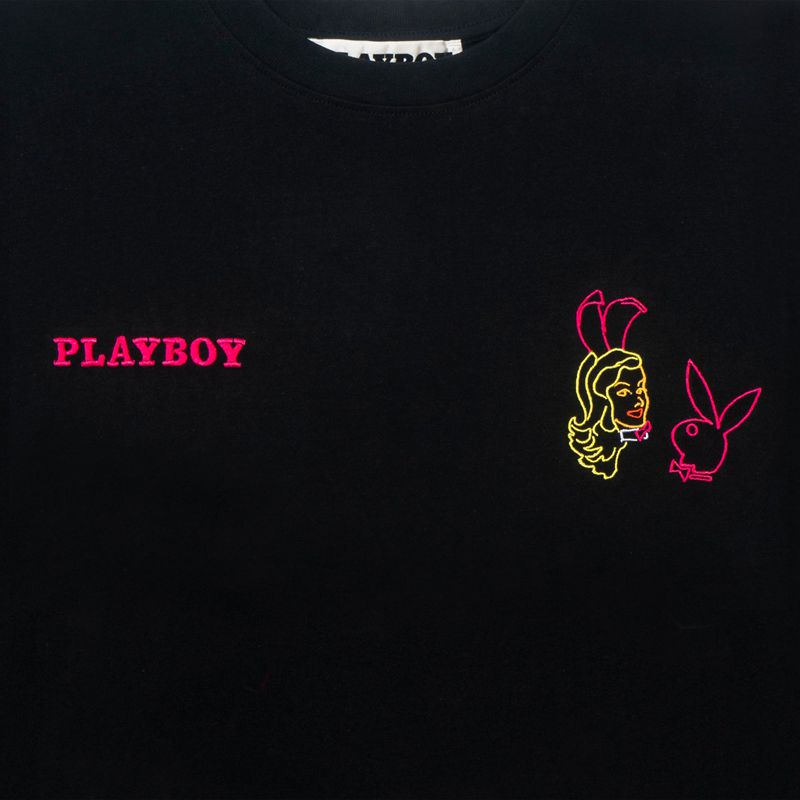 Camisas Playboy Playmates Masculino Pretas | LPJUW2835