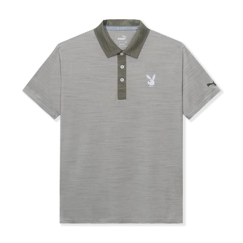 Camisas Playboy Puma Golfe Legend Polo Masculino Vermelhas | PBYKT2619