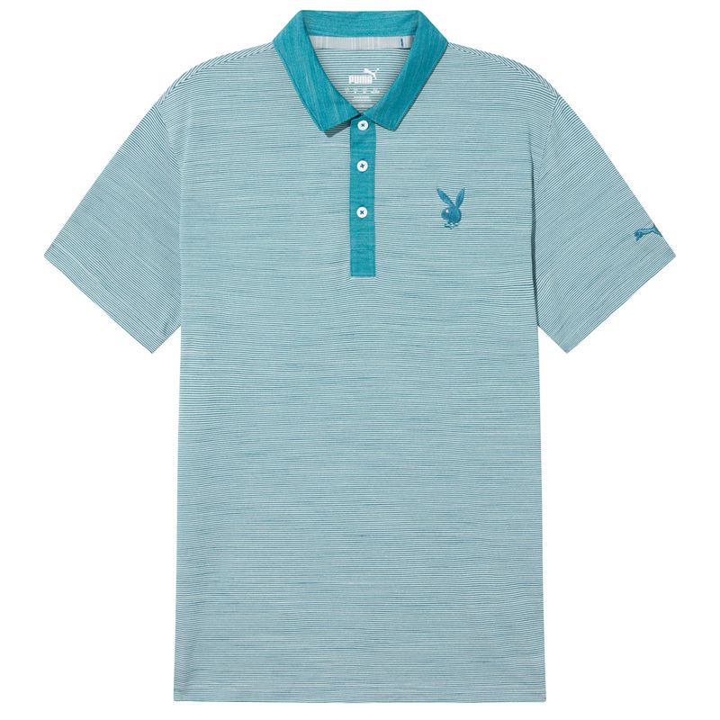 Camisas Playboy Puma Golfe Legend Polo Masculino Vermelhas | PBYKT2619