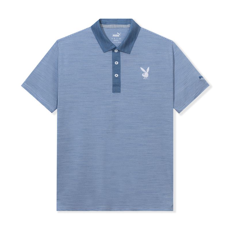 Camisas Playboy Puma Golfe Legend Polo Masculino Vermelhas | PBYKT2619