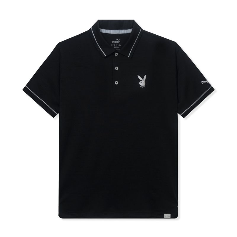 Camisas Playboy Puma Golfe Monarch Performance Polo Masculino Azuis | ESOCN8601