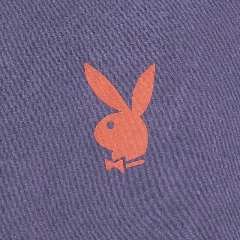 Camisas Playboy Purple Graphic Masculino Roxo | QEOSN5078