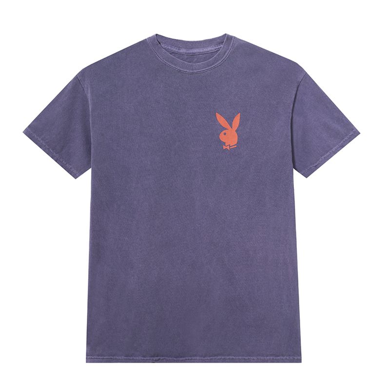 Camisas Playboy Purple Graphic Masculino Roxo | QEOSN5078