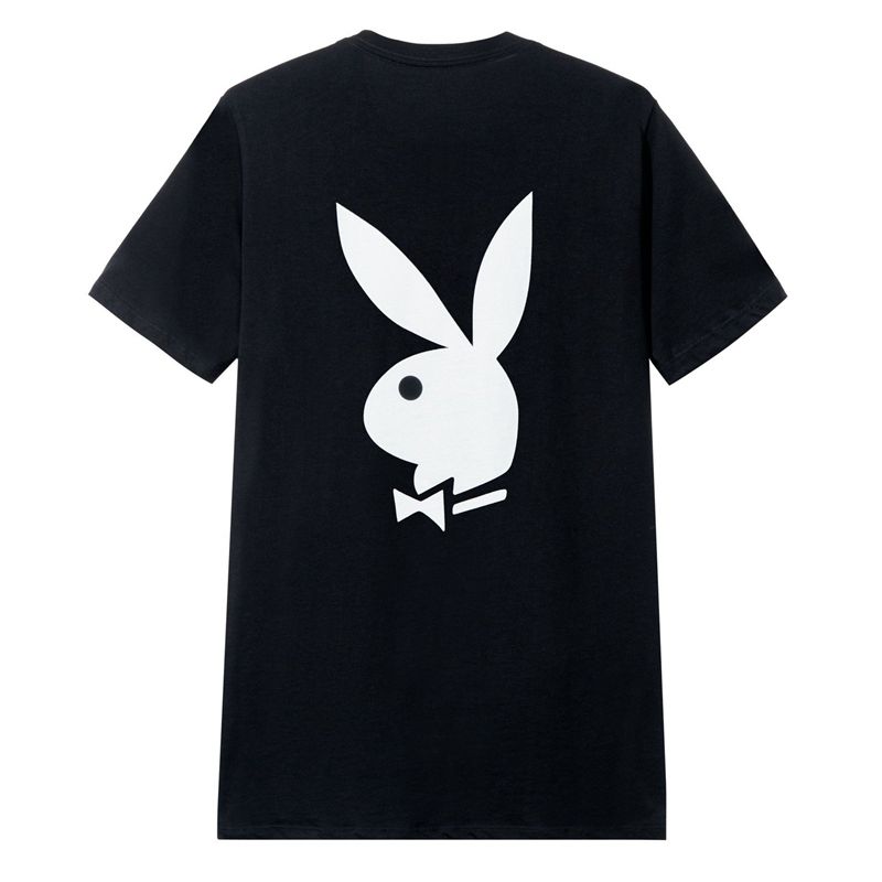 Camisas Playboy Rabbit Head Logo Masculino Rosa | PBNRK4821