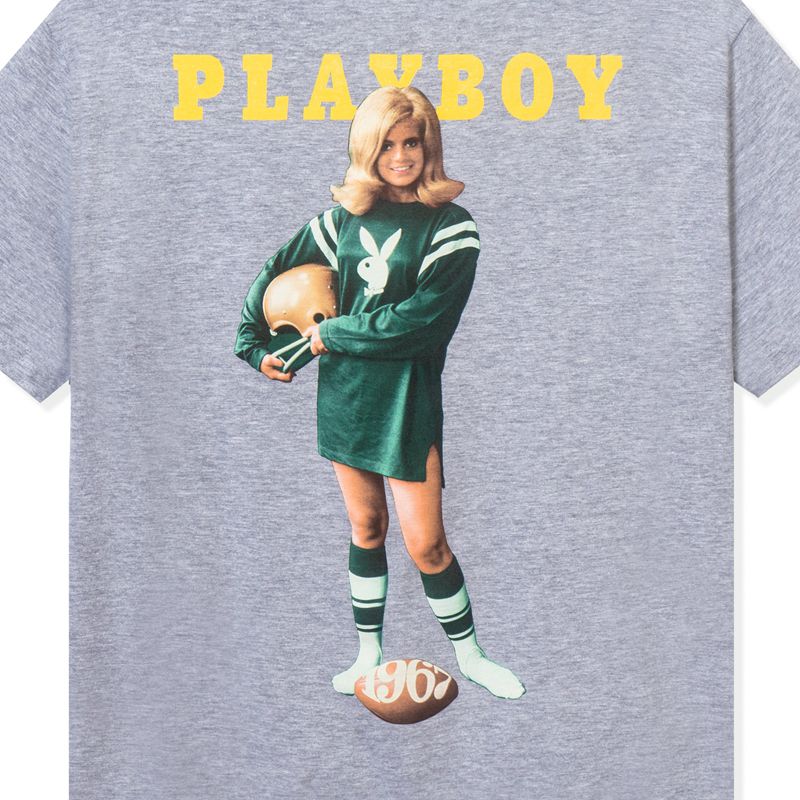 Camisas Playboy September 1967 Football Pocket Masculino Cinzentas | NODVL3728