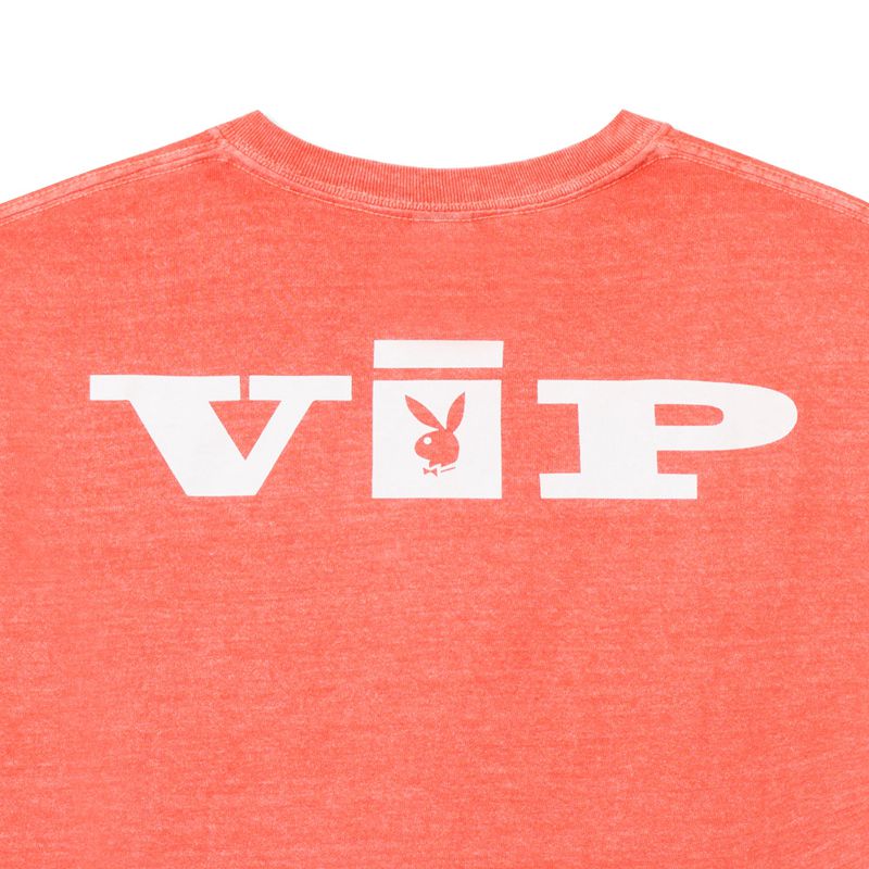 Camisas Playboy Vip Club Masculino Laranja | WXIDN8329