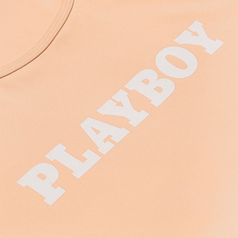 Camiseta Playboy Active Contrast Stitch Tee Feminino Laranja | DMJXR6875