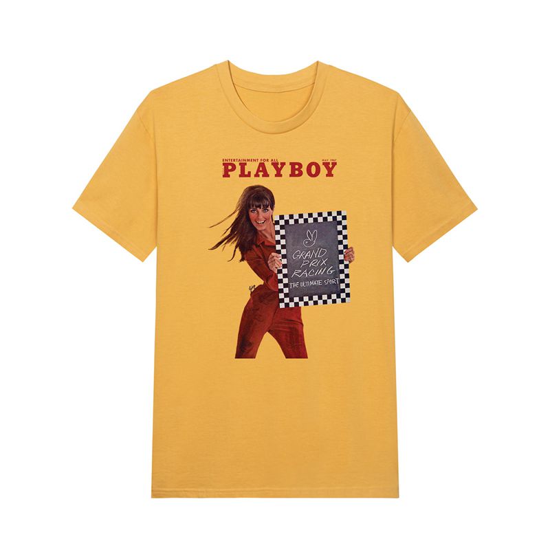 Camiseta Playboy May 1967 Cover: Grand Prix Feminino Amarelas | BILGO5341