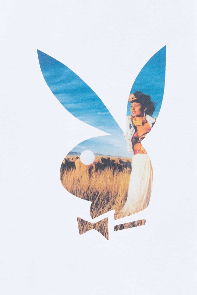 Camiseta Playboy October 1988 Playmate Shannon Long Tumbleweed Feminino Branco | CLFOI5460