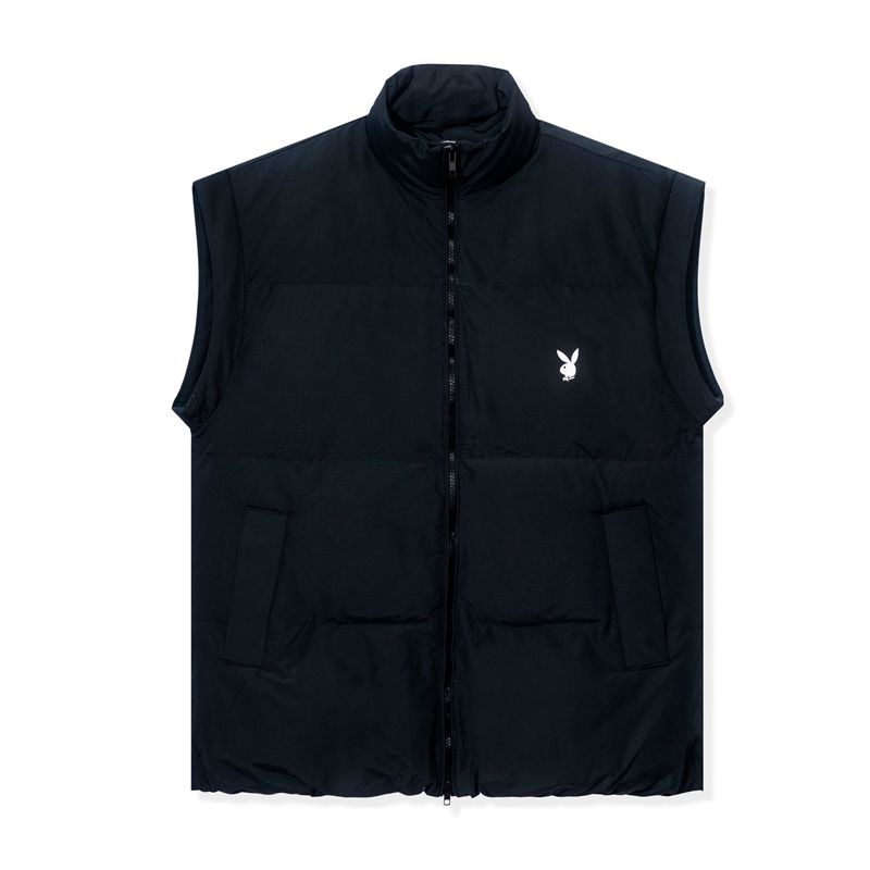 Casaco Playboy Puffer Vest Feminino Pretas | YIKGX1402