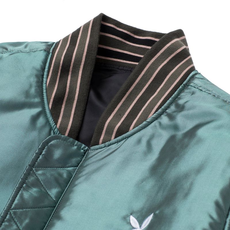 Casaco Playboy X Huf Reversible Bomber Jacket Masculino Pretas Verdes | WNFCP8935