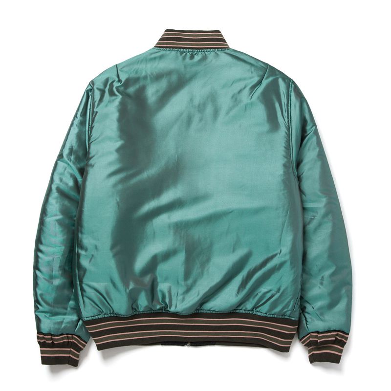 Casaco Playboy X Huf Reversible Bomber Jacket Masculino Pretas Verdes | WNFCP8935