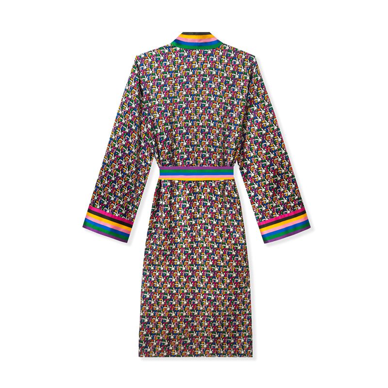 Casaco Playboy X Revolve Kimono Feminino Multicoloridas | MKVPC5273