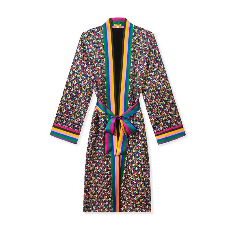 Casaco Playboy X Revolve Kimono Feminino Multicoloridas | MKVPC5273