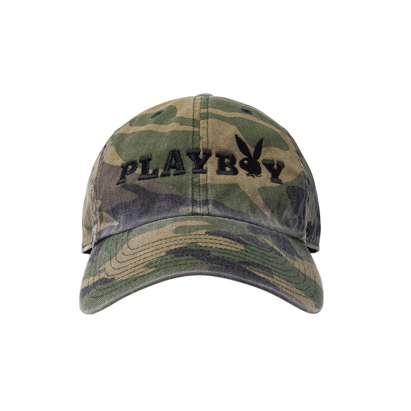 Chapeus Playboy 47 Brand Adjustable Dad Masculino Azul Marinho Branco | DFYLE9065