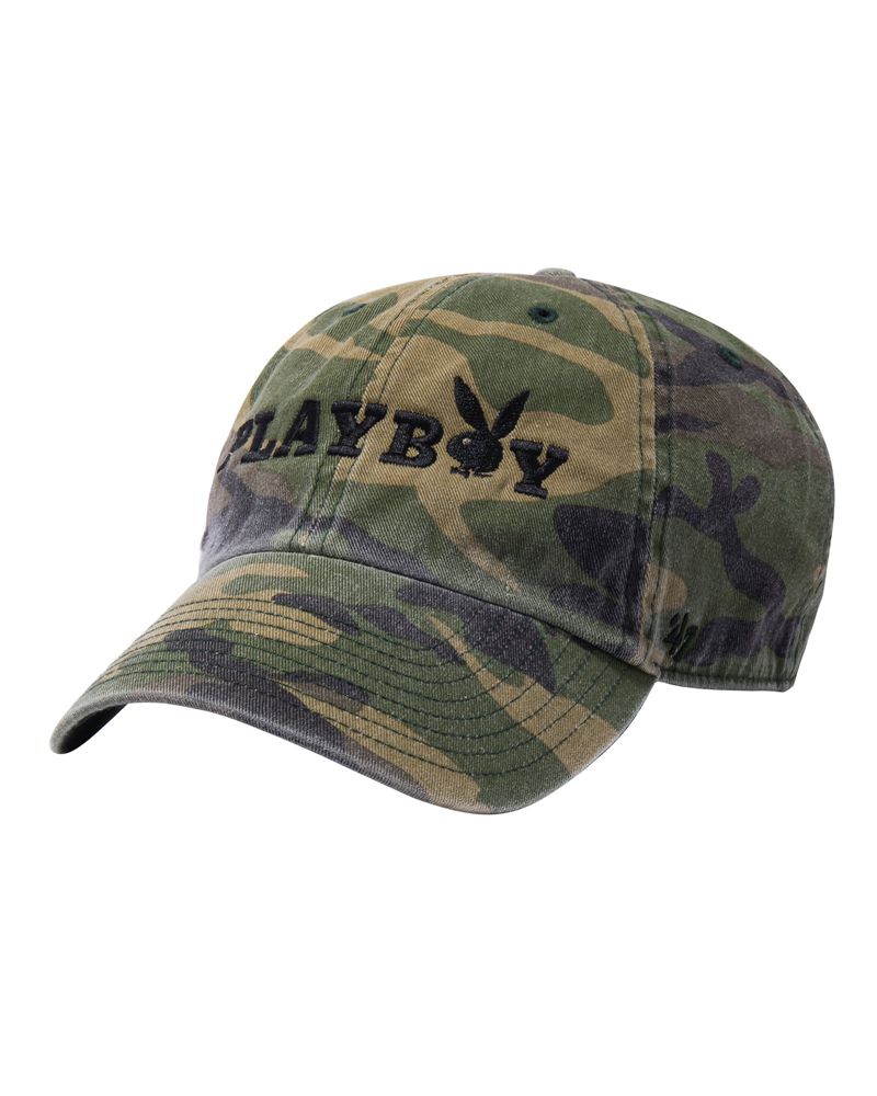 Chapeus Playboy 47 Brand Adjustable Dad Masculino Azul Marinho Branco | DFYLE9065