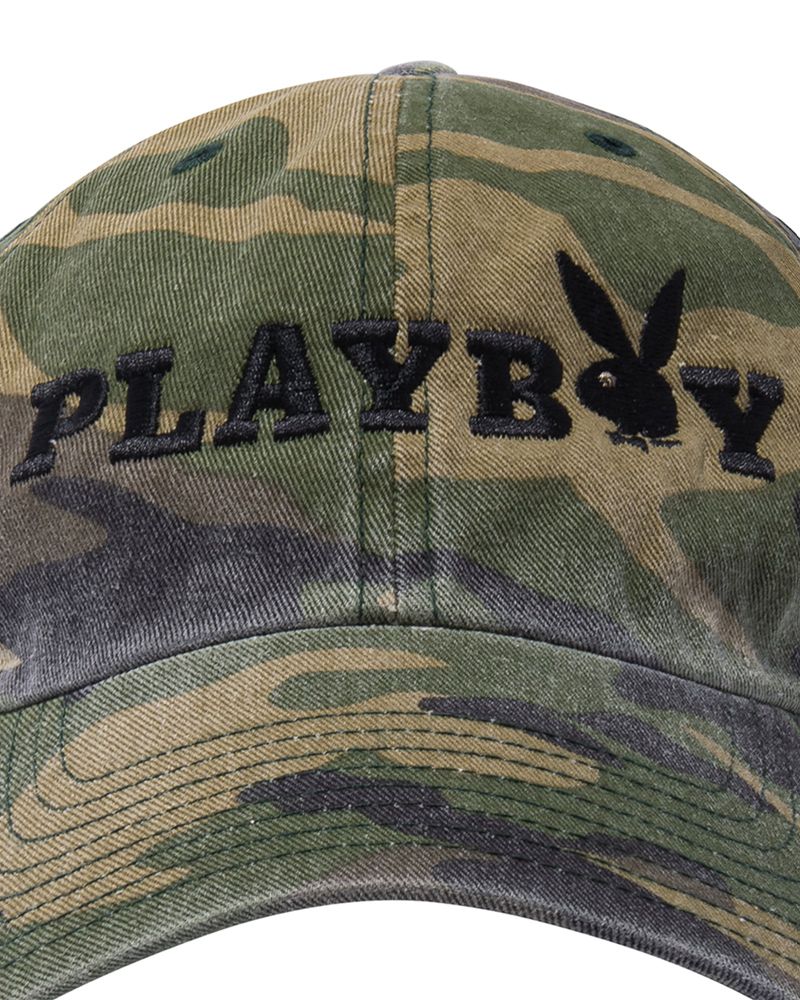 Chapeus Playboy 47 Brand Adjustable Dad Masculino Azul Marinho Branco | DFYLE9065