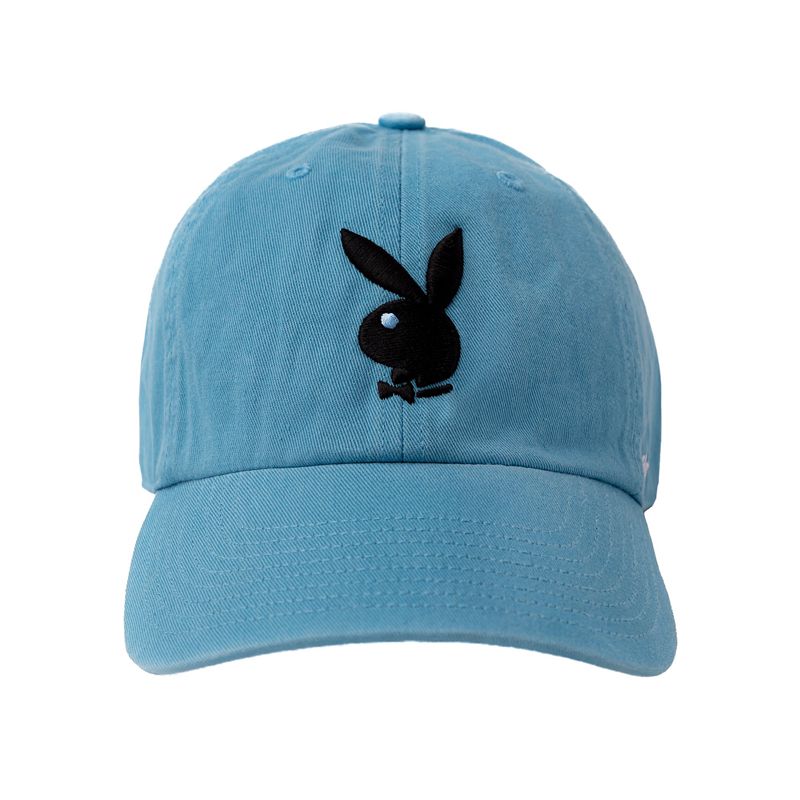 Chapeus Playboy 47 Brand Adjustable Dad Feminino Pretas Branco | WAJXT9312