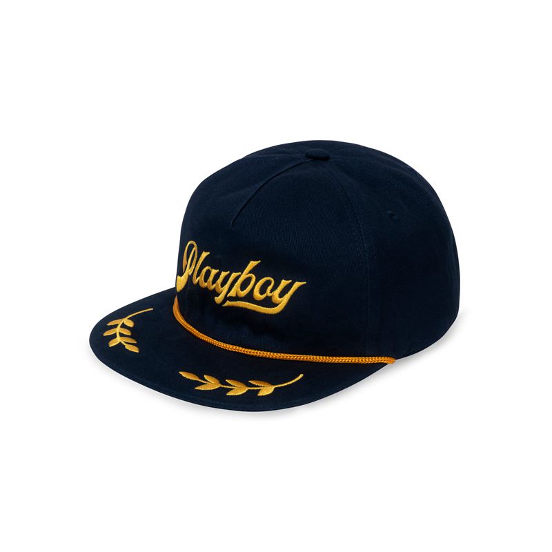 Chapeus Playboy Dock Masculino Amarelas Pretas | HOPSN5139