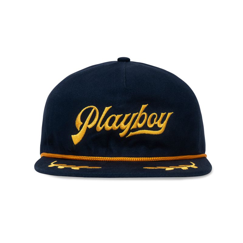 Chapeus Playboy Dock Masculino Amarelas Pretas | HOPSN5139