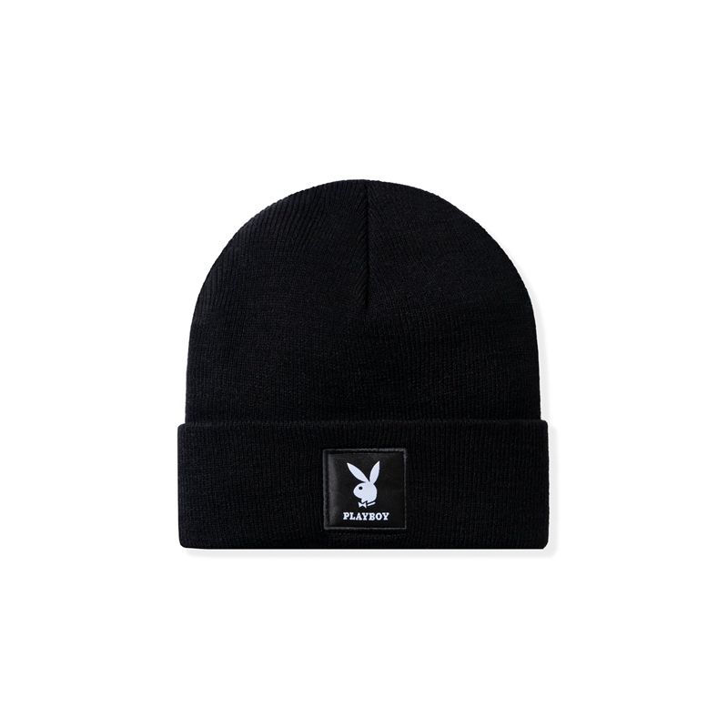 Chapeus Playboy Knit Beanie With Logo Patch Masculino Verdes | DVRCL3704