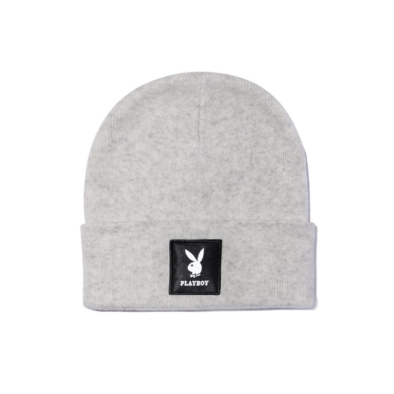 Chapeus Playboy Knit Beanie With Logo Patch Masculino Verdes | DVRCL3704