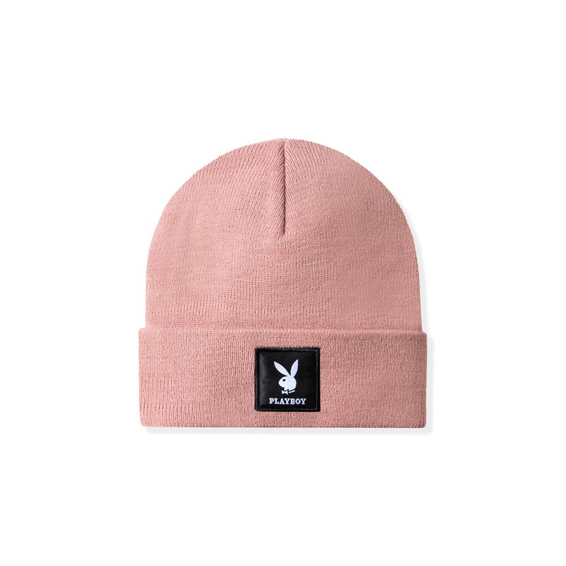 Chapeus Playboy Knit Beanie With Logo Patch Feminino Verdes | MZVFU4135