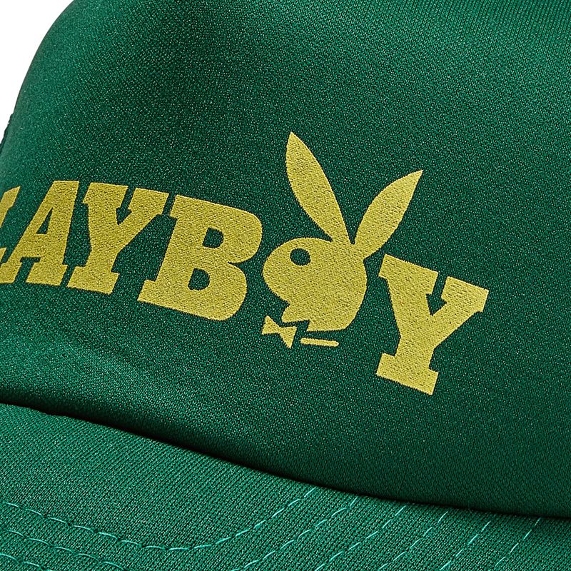 Chapeus Playboy Masthead Trucker Feminino Verdes Amarelas | BMLIT6579