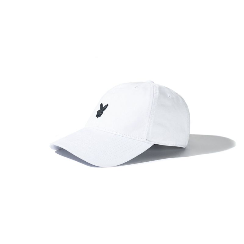 Chapeus Playboy Metal Rabbit Head Pin Dad Feminino Branco | YKUJM2318