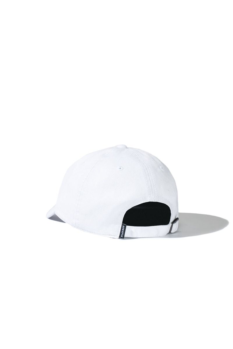 Chapeus Playboy Metal Rabbit Head Pin Dad Feminino Branco | YKUJM2318