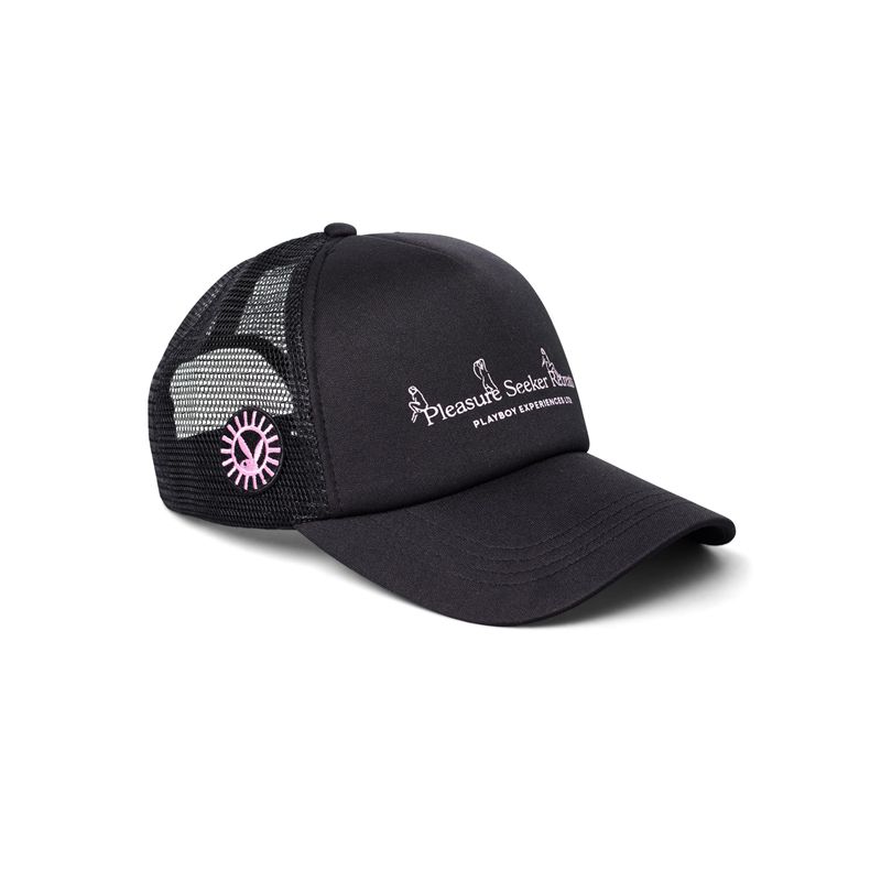 Chapeus Playboy Pleasure Trucker Masculino Pretas | VQSFH2578