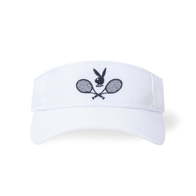 Chapeus Playboy Sports Ripstop Visor Feminino Branco | UMJLK2951