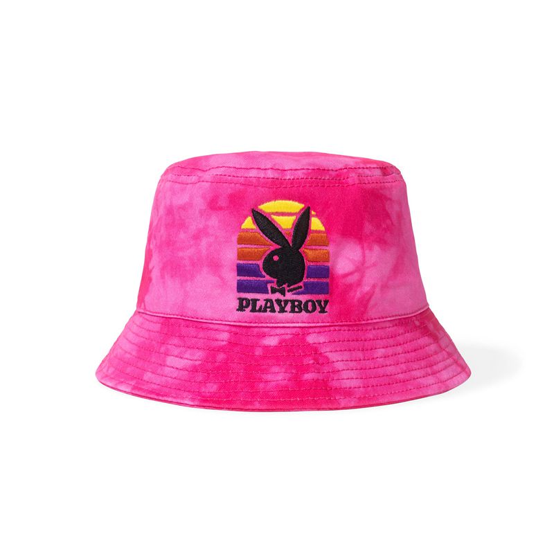 Chapeus Playboy Sunset Tie Dye Bucket Feminino Roxo | DAQZJ1460