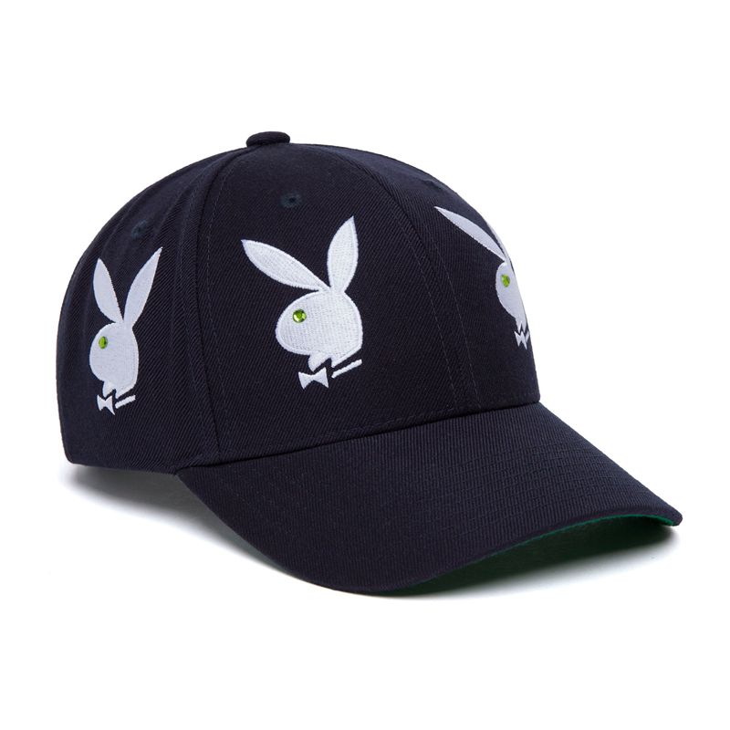 Chapeus Playboy X Huf Rhinestone 6 Panel Masculino Branco | QOFUV6184