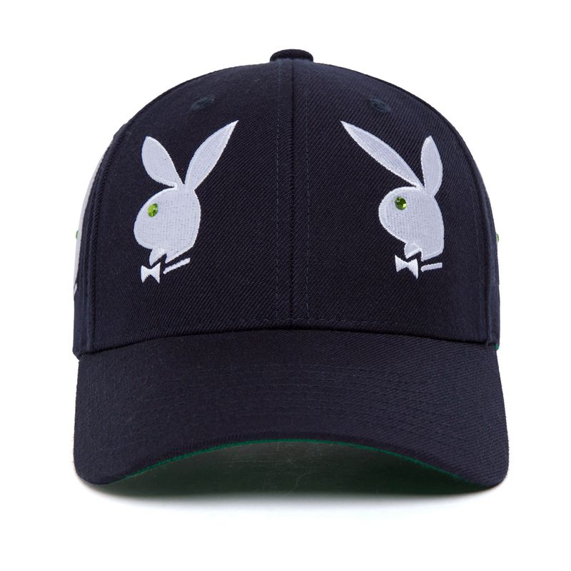 Chapeus Playboy X Huf Rhinestone 6 Panel Masculino Branco | QOFUV6184