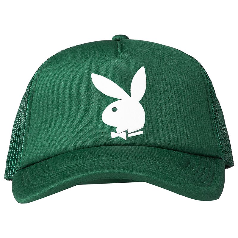 Chapeus Playboy X Pleasures Bunny Trucker Masculino Forest | PIEHG9456