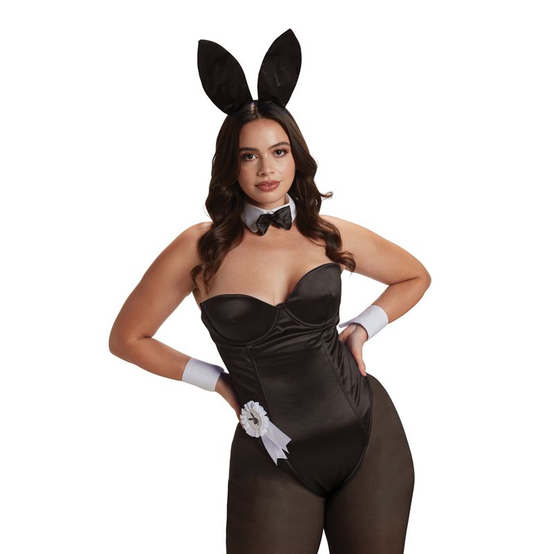 Fato De Coelho Playboy The Official Feminino Pretas | HZGFP6827