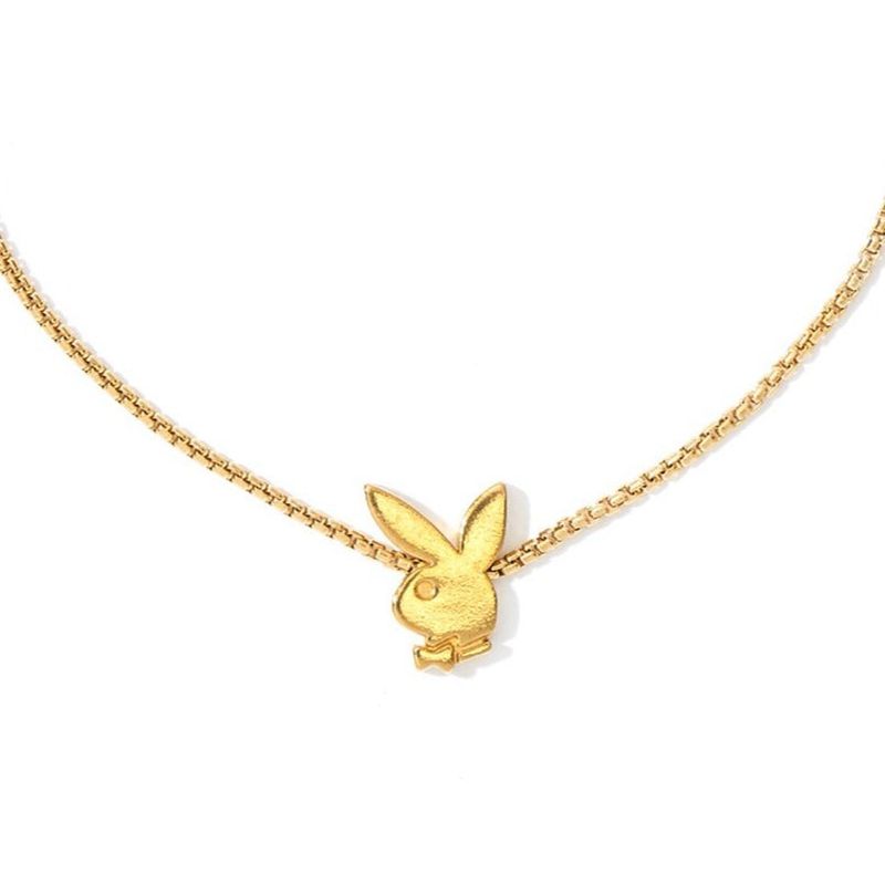 Joalheria Playboy Bunny Chain Bracelet Feminino Douradas | NJFUE8435