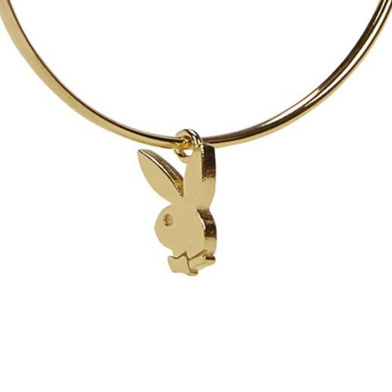 Joalheria Playboy Bunny Hoops Feminino Douradas | LMTWZ4938