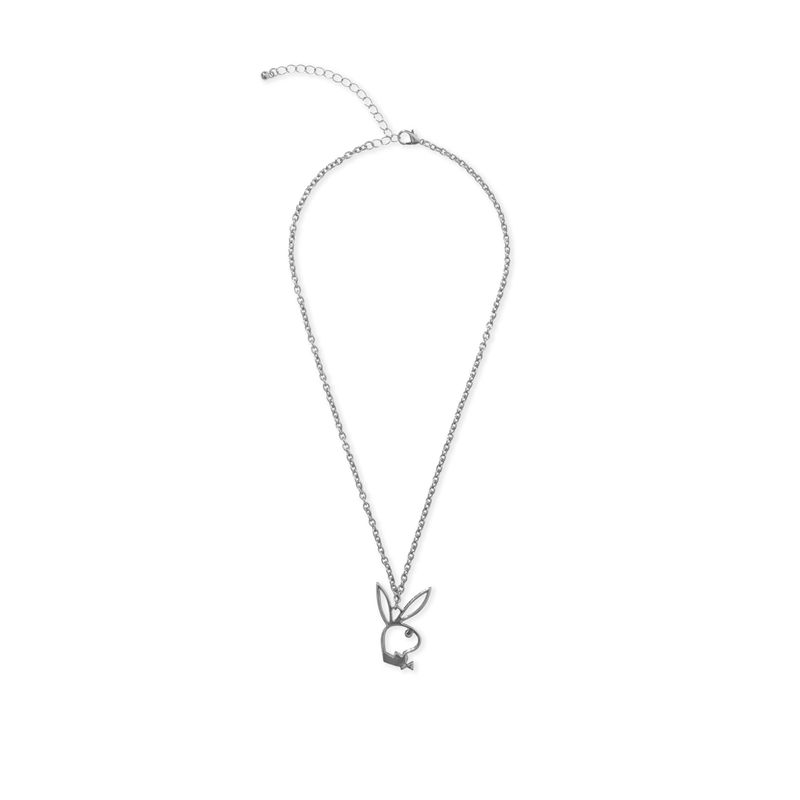 Joalheria Playboy Bunny Outline Necklace Feminino Cinzentas | CLPXF6842