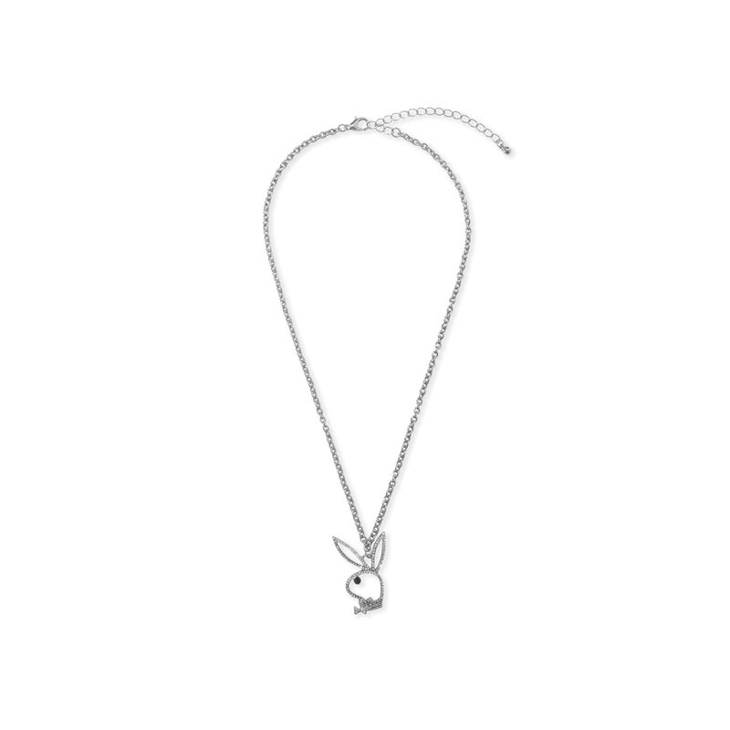 Joalheria Playboy Bunny Outline Necklace Feminino Cinzentas | CLPXF6842