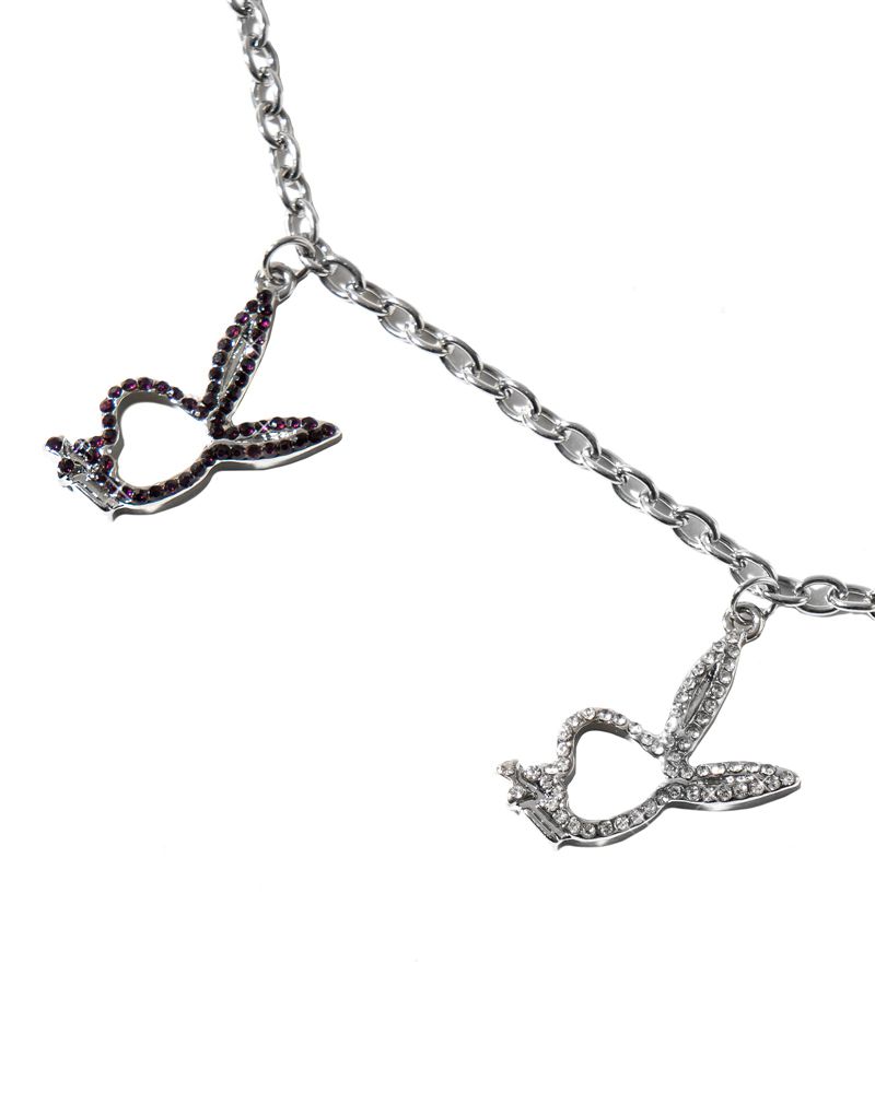 Joalheria Playboy Multi-Rabbit Head Necklace Feminino Cinzentas | ZIWTN8650