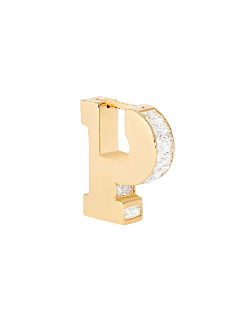 Joalheria Playboy Pb Initial Earrings Masculino Prateadas | DXYET6270