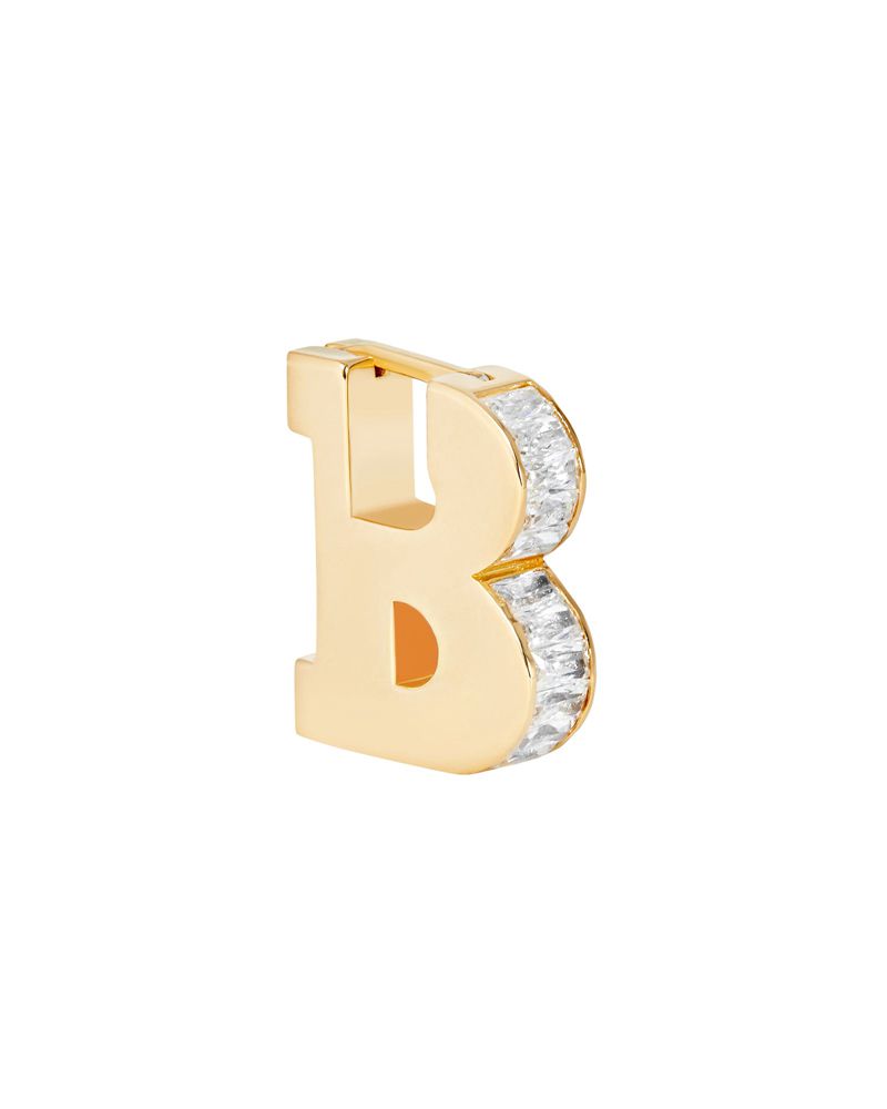 Joalheria Playboy Pb Initial Earrings Masculino Prateadas | DXYET6270