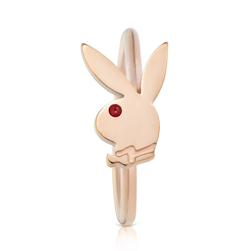 Joalheria Playboy Rabbit Head Nose Ring Feminino Douradas | AZUFJ1508