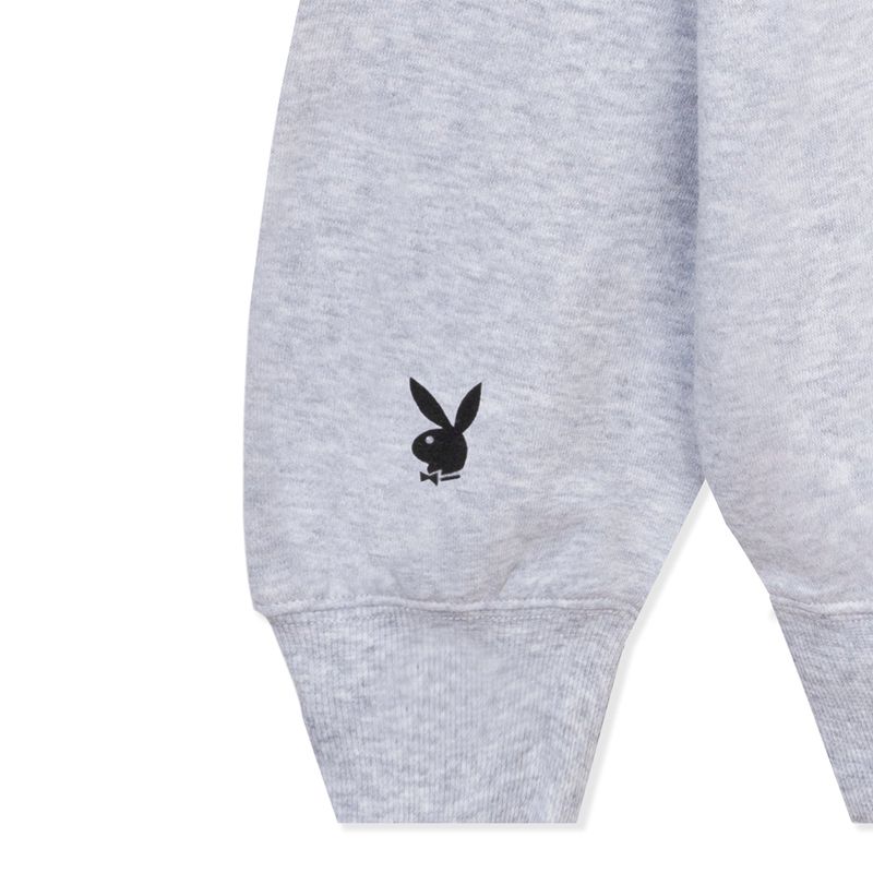 Loungewear Playboy Classicos Crewneck Feminino Cinzentas | PSAYL2057