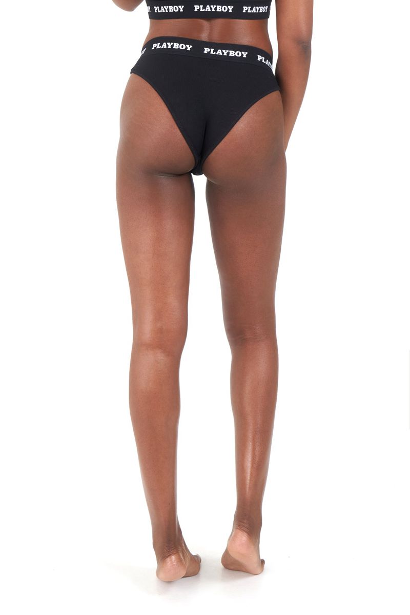 Loungewear Playboy Club Brief Y Feminino Cinzentas Escuro | WXNPE9261